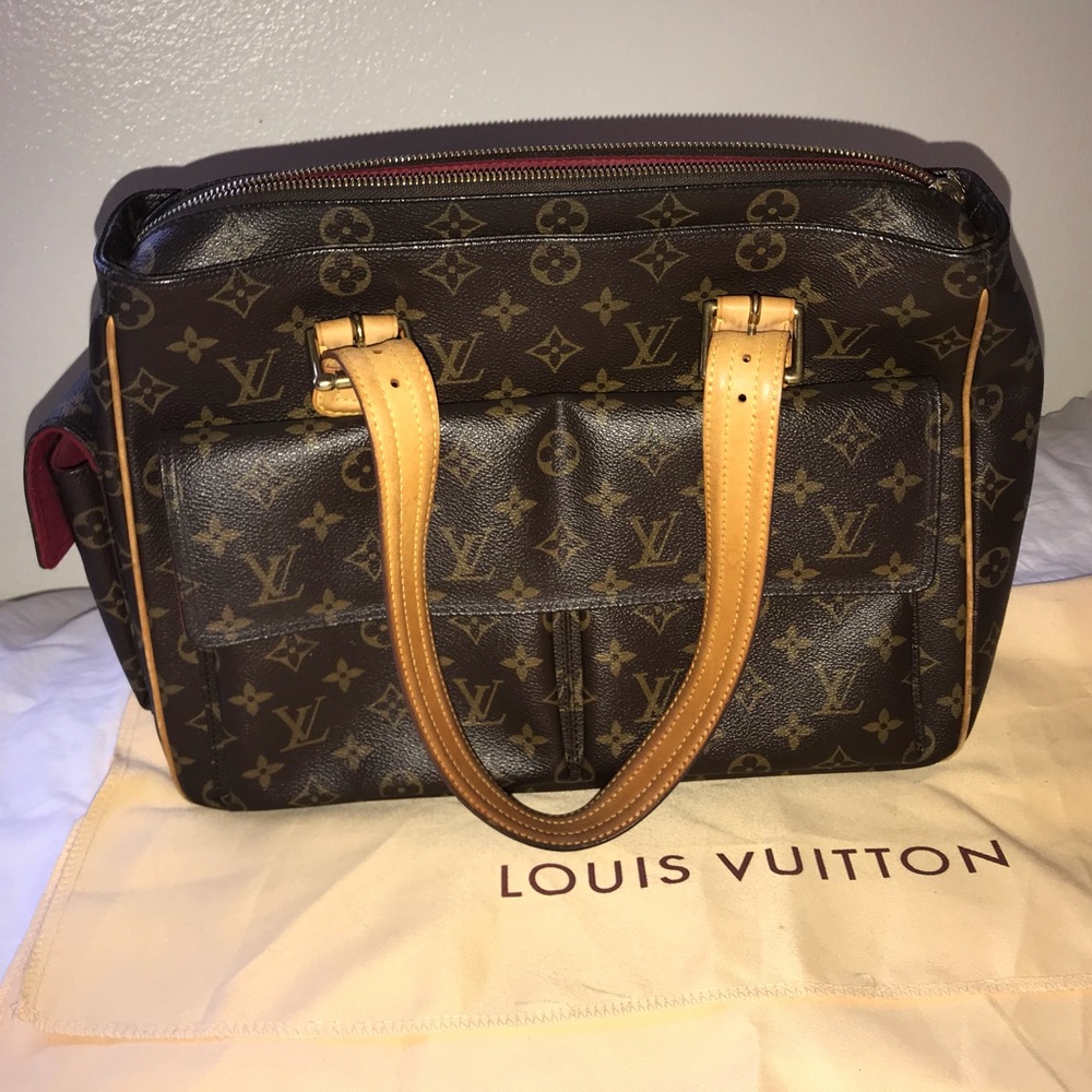 Louis Vuitton Brown Canvas Manhattan Satchel